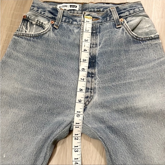 Redone vintage levi’s 501 high rise skinny jeans cropped - Picture 12 of 13